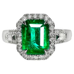 Anello di fidanzamento Art Deco IGI 18K 3,22 carati naturale Greene & Greene Diamonds