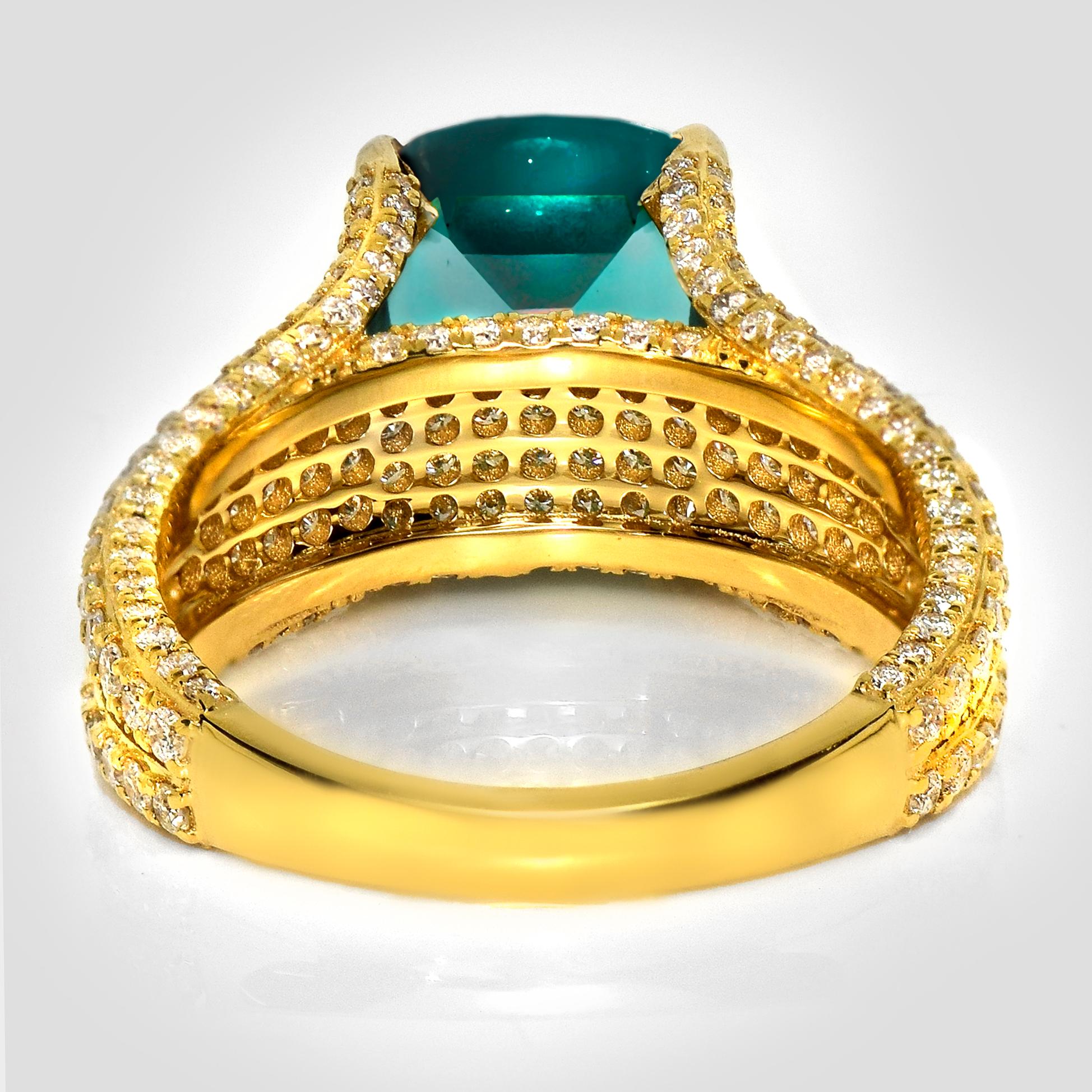 IGI 18K 3,46 ct  Anello di fidanzamento antico Greene & Greene & Greene & Diamonds, Nature in vendita 1