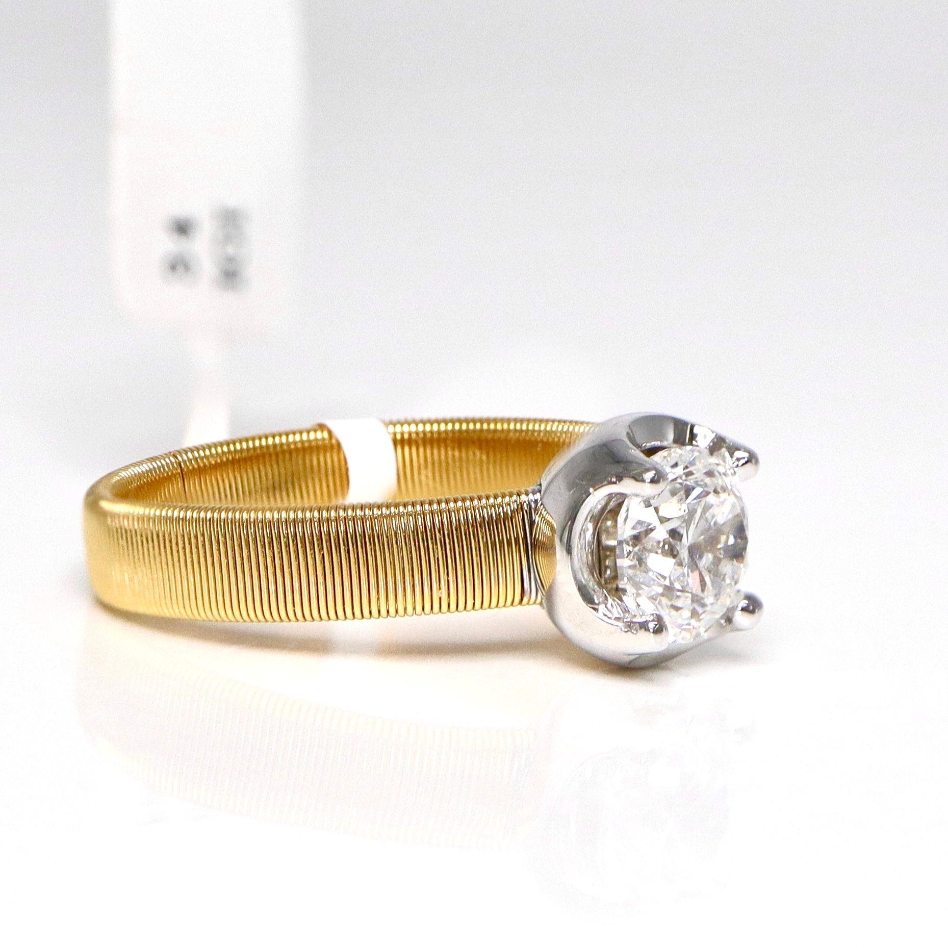Anello di fidanzamento IGI 18K D 1.00 Ct Natural Diamond Antique Art Deco In condizioni Nuovo in vendita a Kaohsiung City, TW