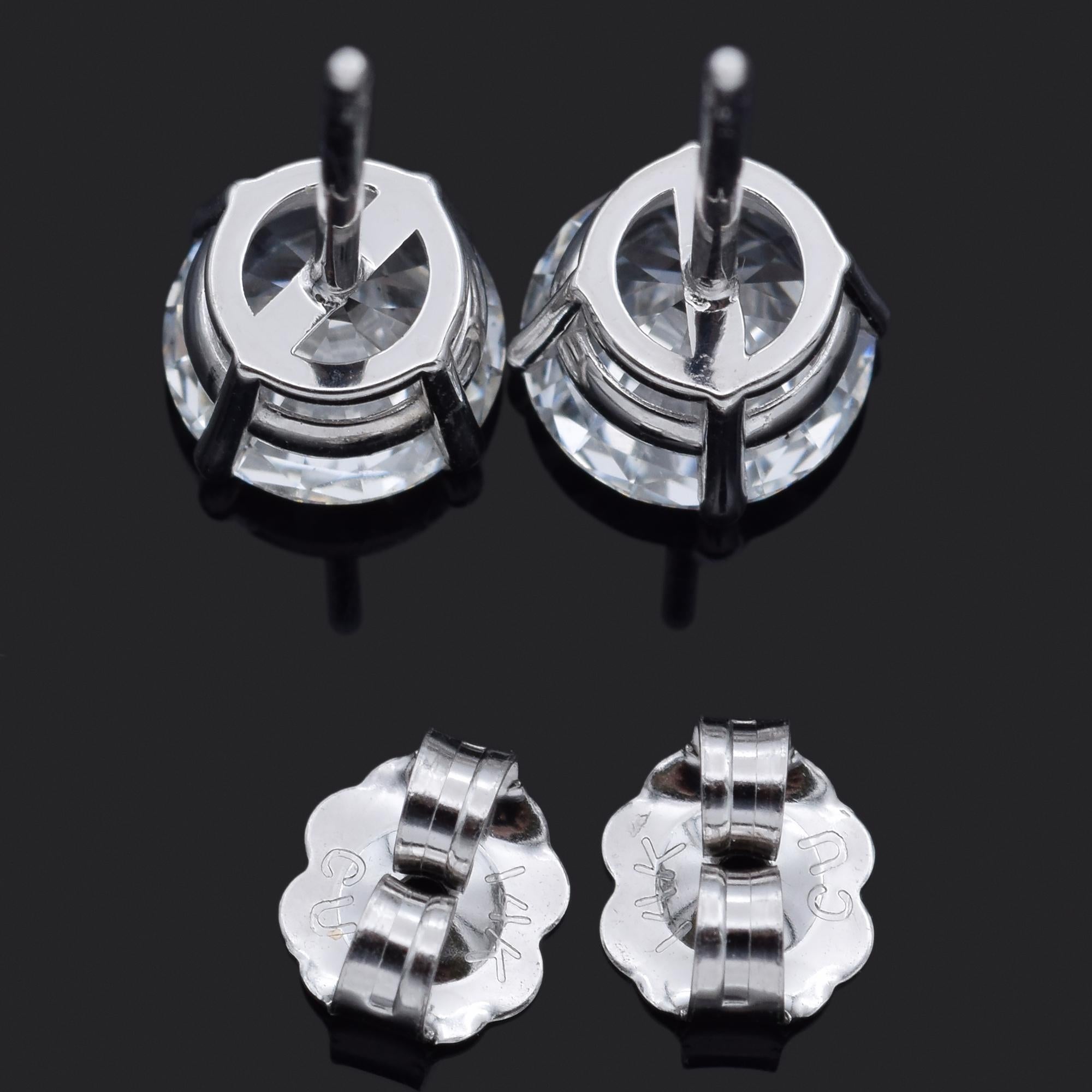 IGI 2,26TCW runder Brillant Labor erstellt Diamant Gold Ohrstecker F VS1 im Zustand „Neu“ in New York, NY