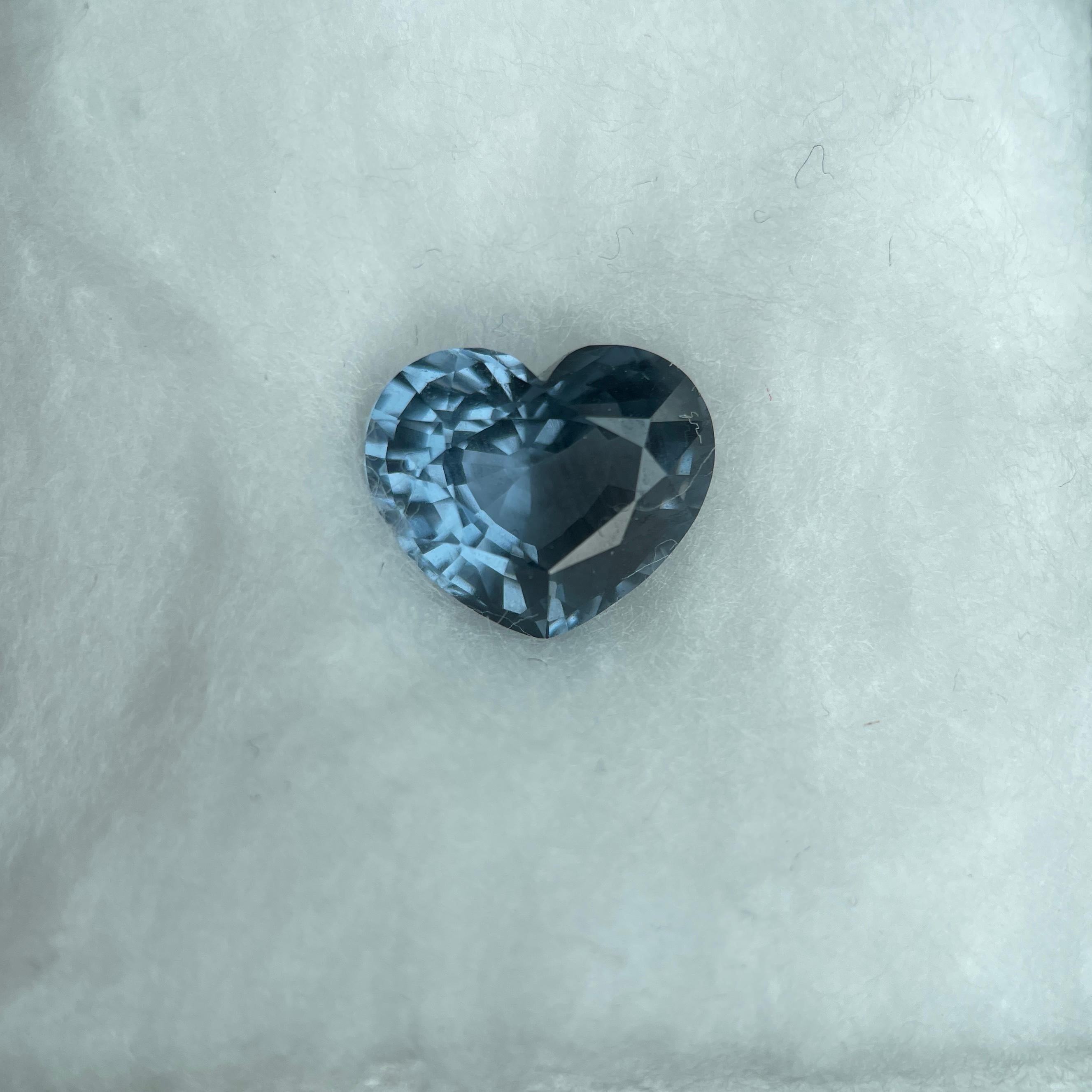 Women's IGI 3.46Ct Greyish Blue Spinel-Flawless, sparkle & Precision Cut(10.0x8.4x5.7mm) For Sale