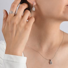 IGI Certified 0.15 Carat Natural Diamond Statement Necklace in 14K Gold