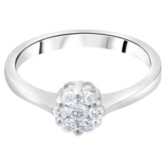IGI-zertifizierter klassischer Statement-Ring mit einem natürlichen Diamanten von 0,25 Karat aus 14-karätigem Gold