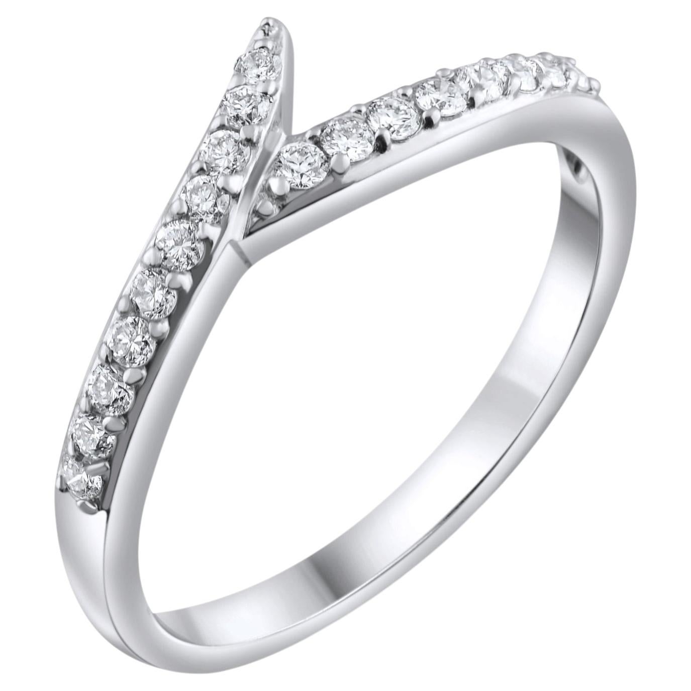 IGI-zertifizierter klassischer Statement-Ring mit einem natürlichen Diamanten von 0,25 Karat aus 18-karätigem Gold