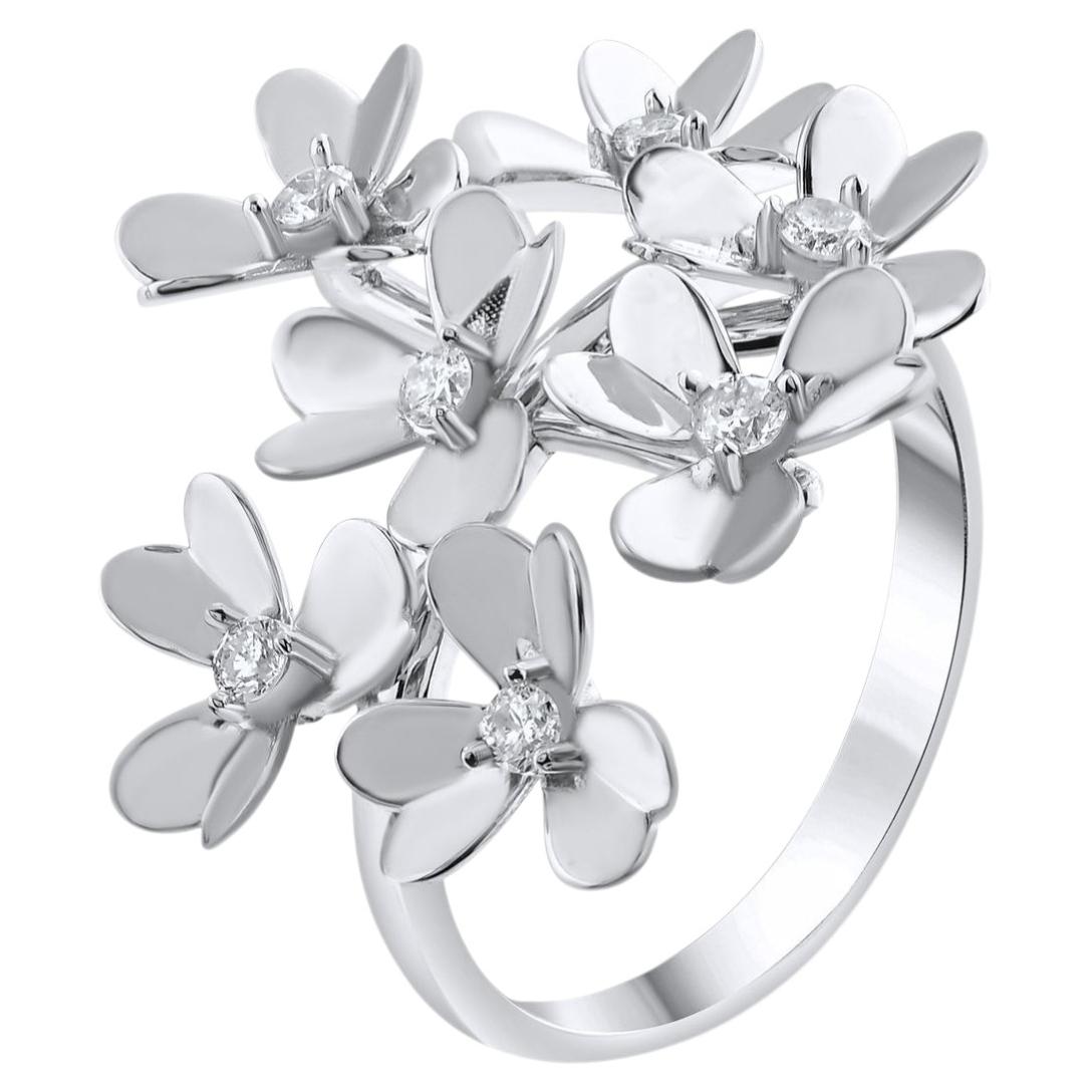 IGI Certified 0.26 Carat Natural Diamond Classic Statement Ring in 14K Gold