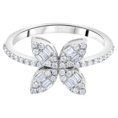 IGI-zertifizierter klassischer Statement-Ring mit einem natürlichen Diamanten von 0,32 Karat aus 14-karätigem Gold