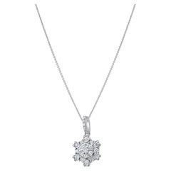 IGI Certified 0.34 Carat Natural Diamond Statement Necklace in 14K Gold