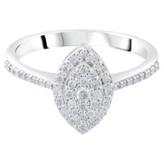 IGI-zertifizierter klassischer Statement-Ring mit einem natürlichen Diamanten von 0,35 Karat aus 14-karätigem Gold