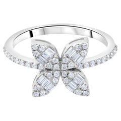 IGI-zertifizierter klassischer Statement-Ring mit einem natürlichen Diamanten von 0,35 Karat aus 18-karätigem Gold