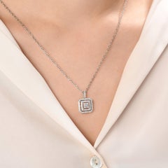 IGI Certified 0.48 Carat Natural Diamond Statement Necklace in 14K Gold