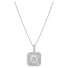 IGI Certified 0.48 Carat Natural Diamond Statement Necklace in 14K Gold