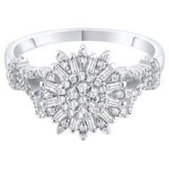 IGI Certified 0.5 Carat Natural Diamond Classic Statement Ring in 14K Gold