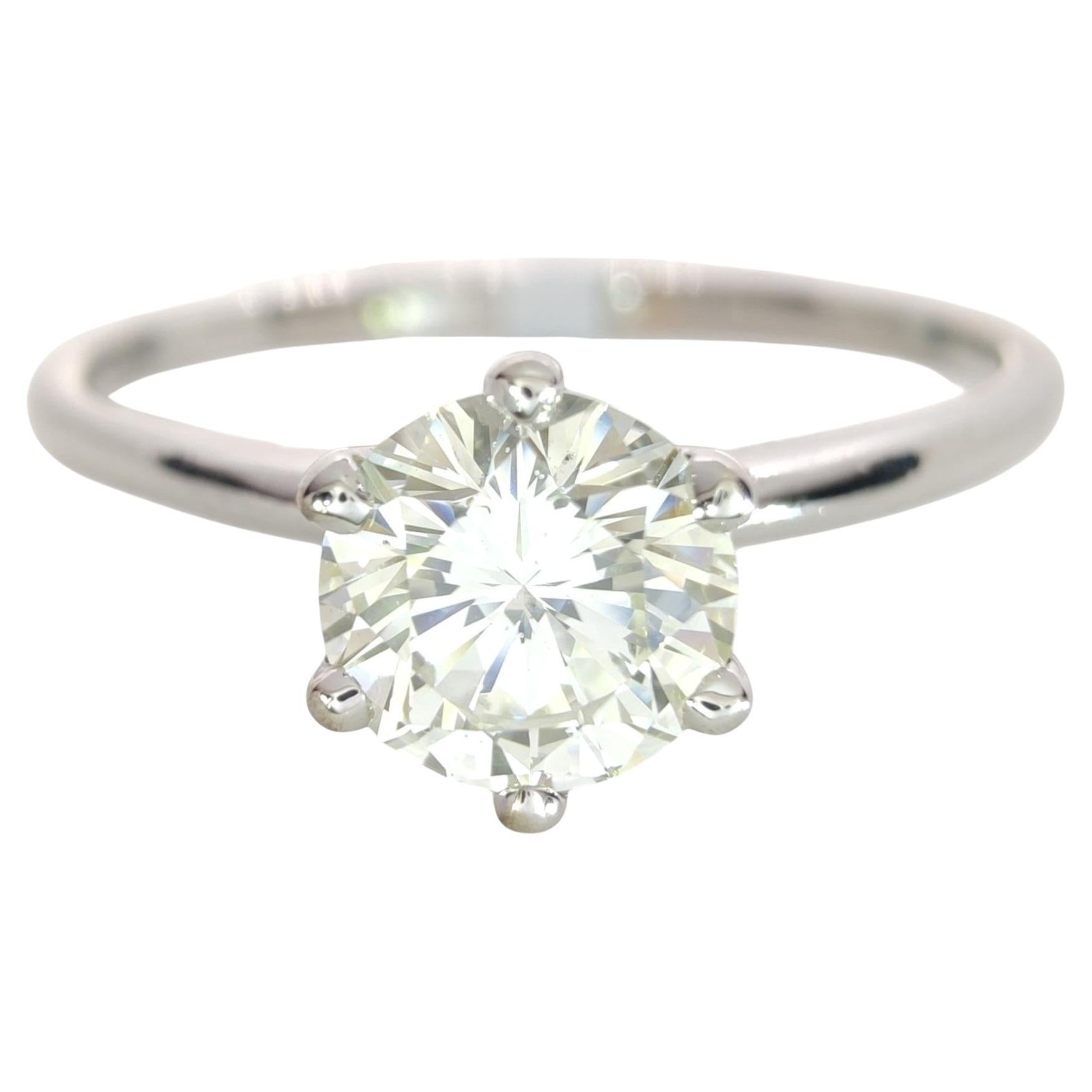 IGI Certified 0.50ct Natural Diamond Solitaire Ring -18K solid White Gold