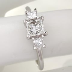 IGI Certified 0.50ct Natural Diamond Three-Stone Engagement Ring