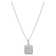 IGI Certified 0.56 Carat Natural Diamond Statement Necklace in 18K Gold