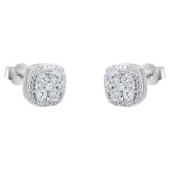 IGI Certified 0.8 Carat Natural Diamond Statement Earrings in 18K Gold