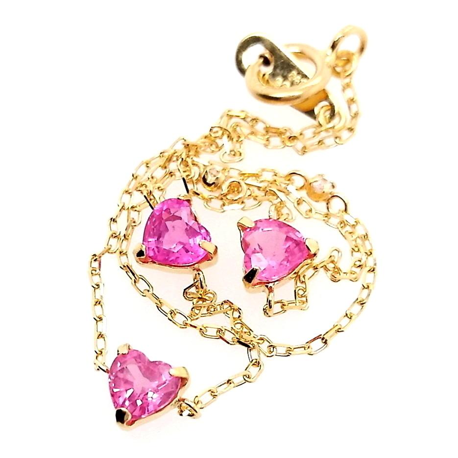 IGI Certified 0.86ct Pink Sapphire 0.02ct Natural Diamonds 18K Gold Bracelet 3