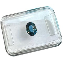 IGI Certified 0.87ct Australia Vivid Blue Colour Sapphire Untreated Oval Cut