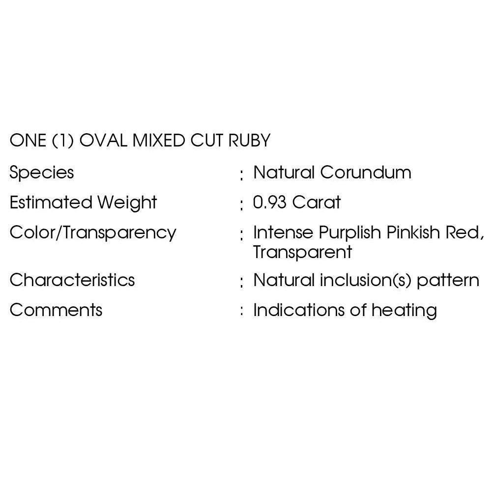 IGI Certified 0.93ct Natural Ruby 1.27ct Natural Diamonds 18K Yellow Gold Ring For Sale 5