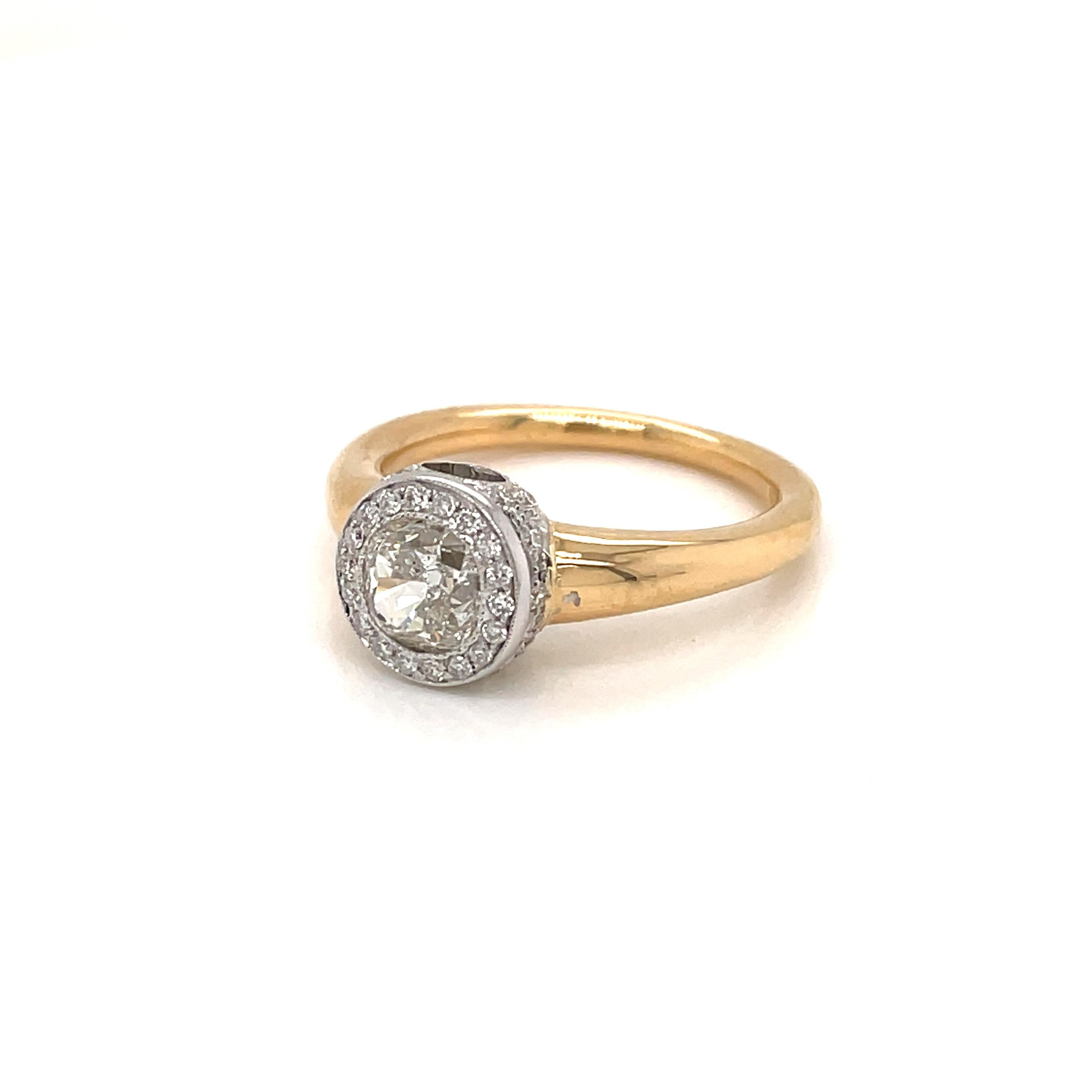 cushion diamond engagement ring