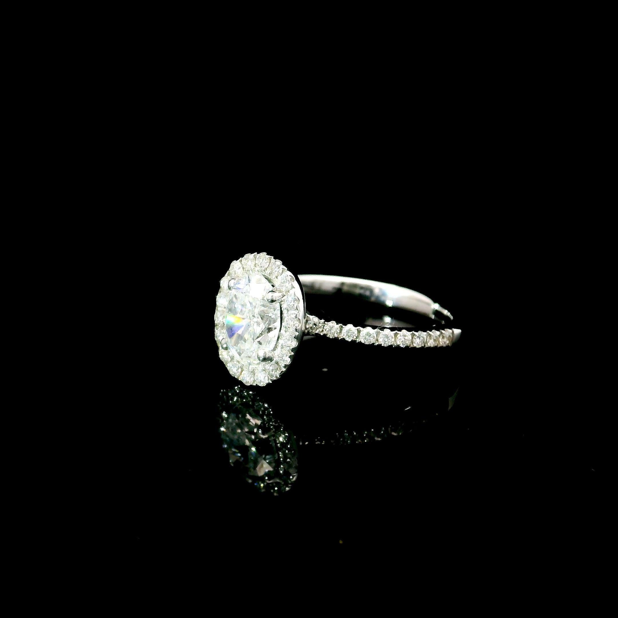 IGI Certified 1.00 Carat G Colour SI2 Clarity Diamond Ring In New Condition In บางรัก, TH