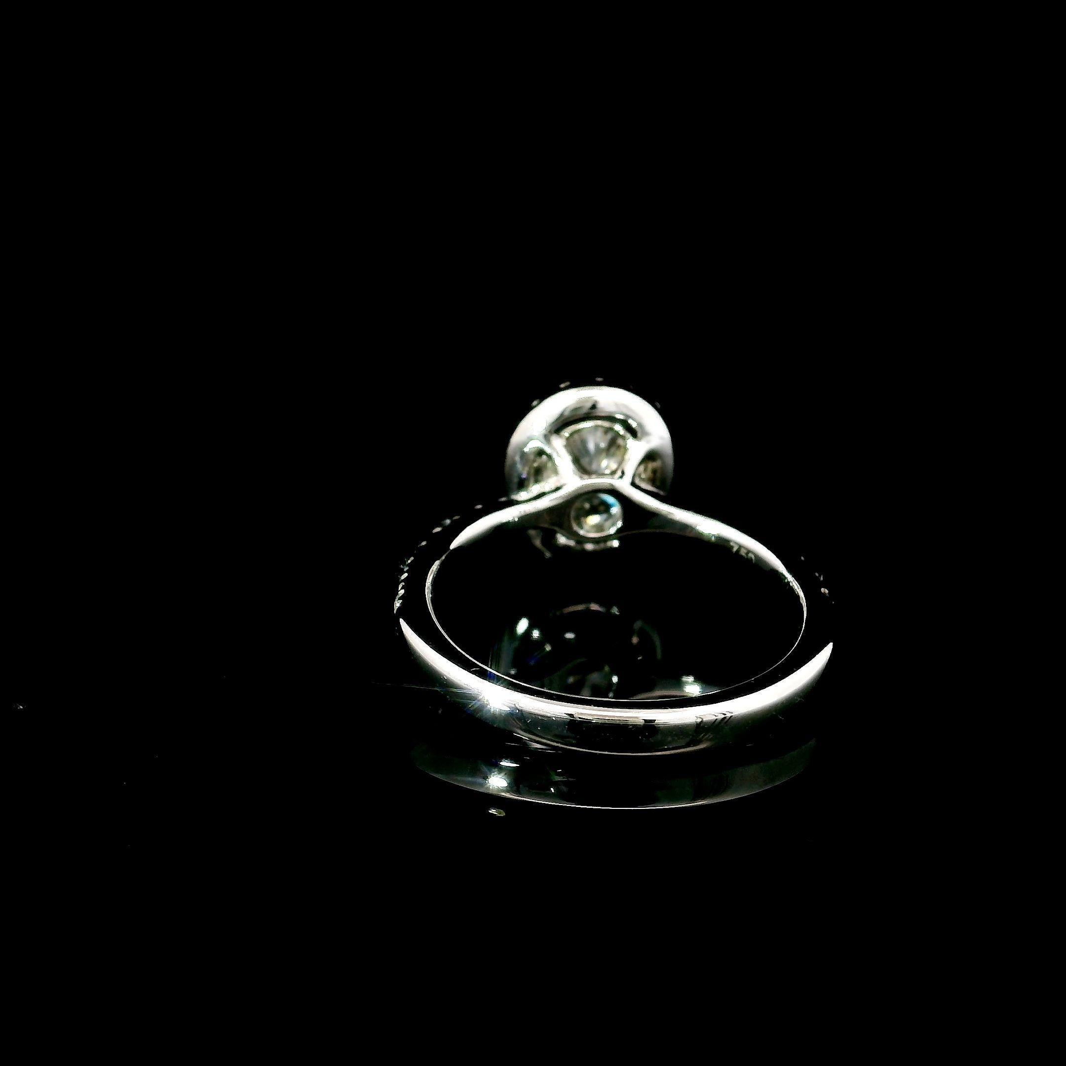 Women's or Men's IGI Certified 1.00 Carat G Colour SI2 Clarity Diamond Ring