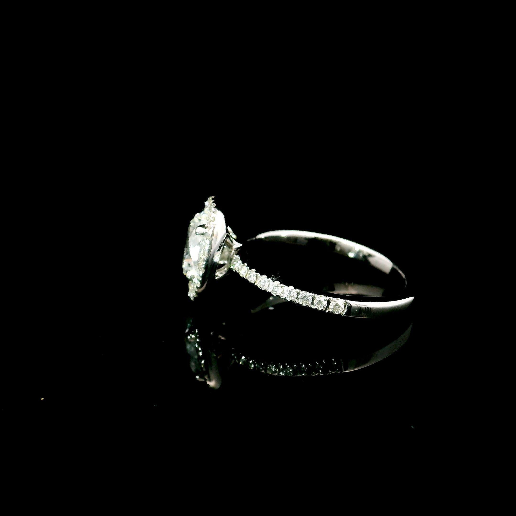 IGI Certified 1.00 Carat G Colour SI2 Clarity Diamond Ring 1