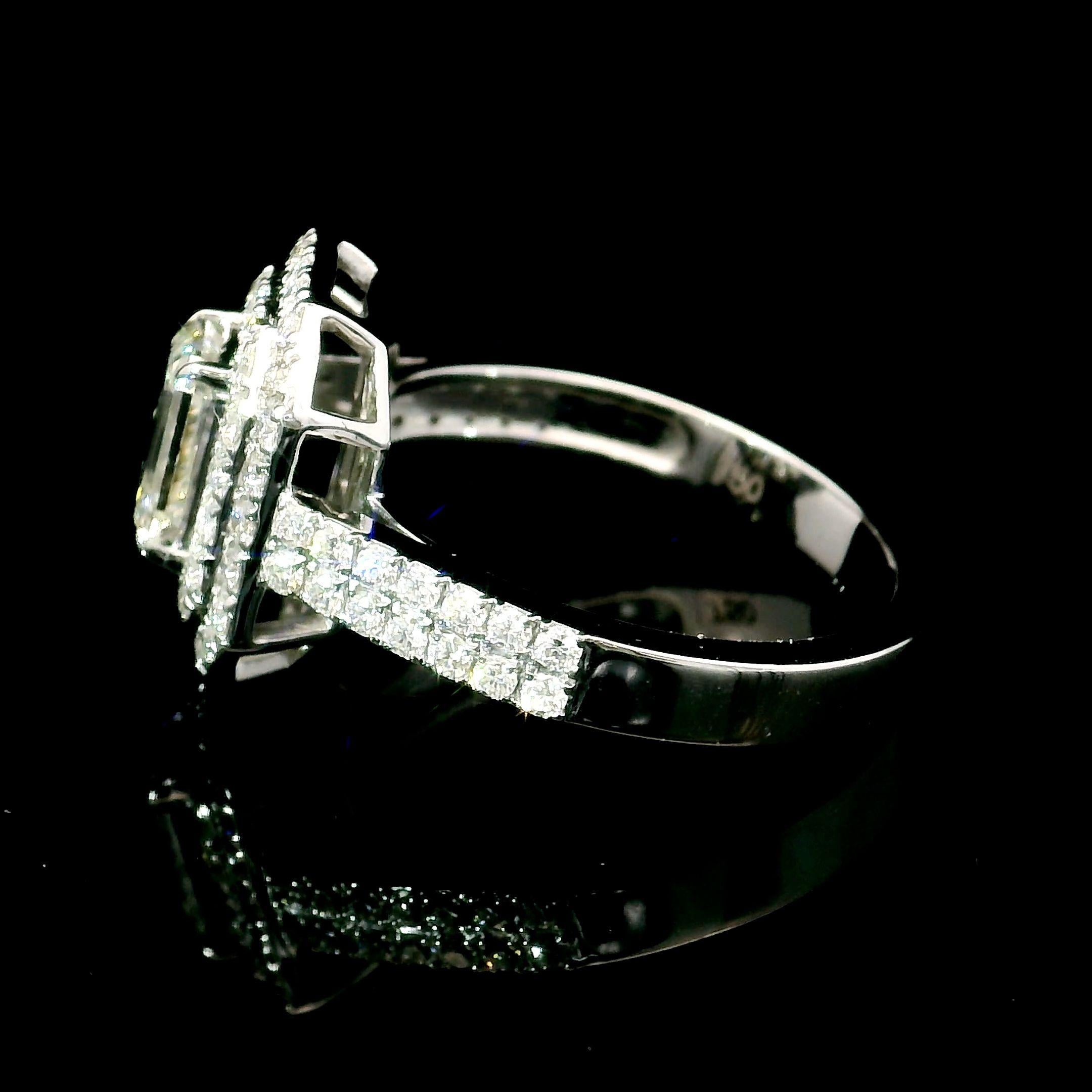 IGI Certified 1.00 Carat H Colour  VS2 Clarity Diamond Ring For Sale 1