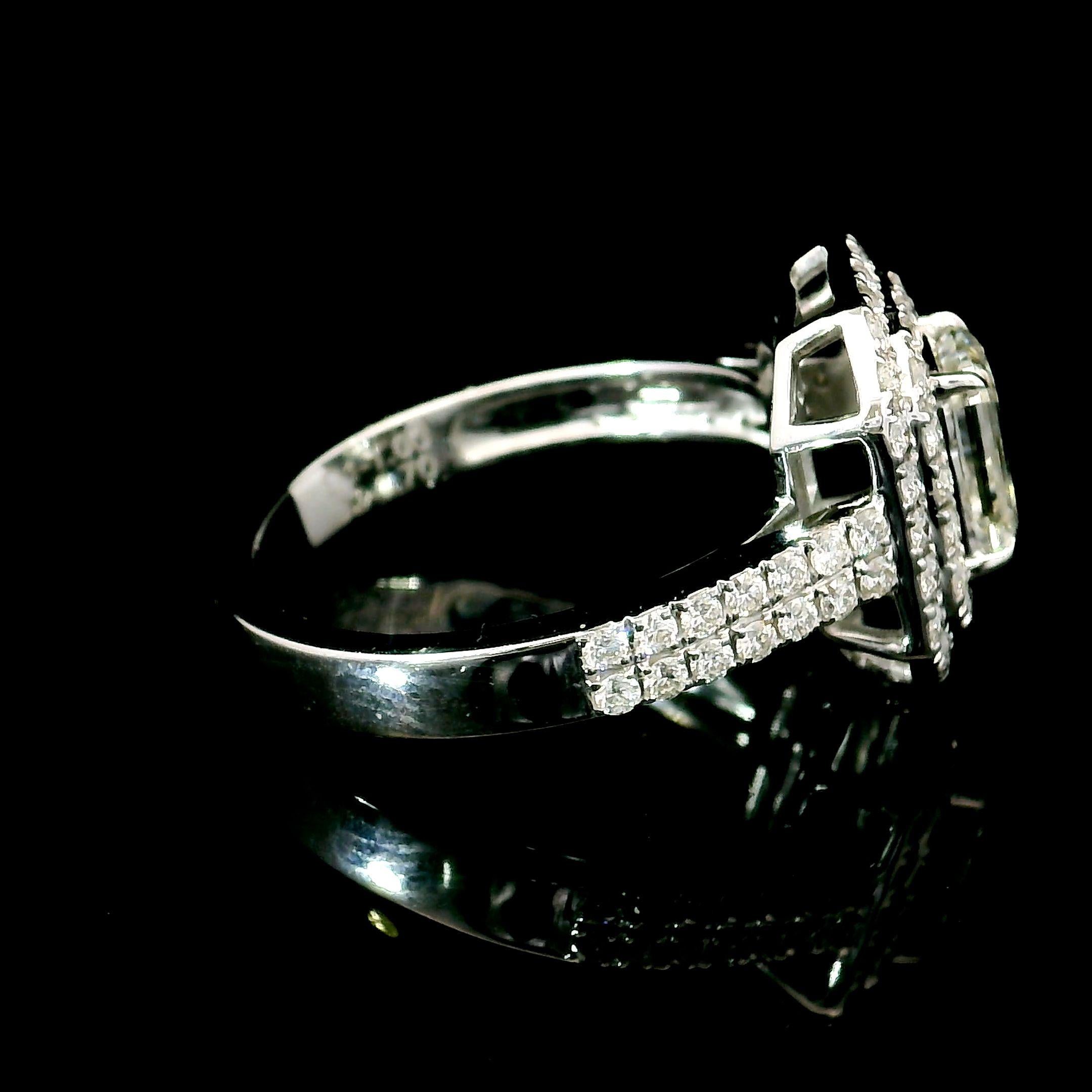 IGI Certified 1.00 Carat H Colour  VS2 Clarity Diamond Ring For Sale 2
