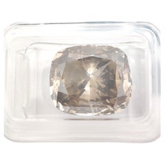 IGI-zertifiziert  10,06 Karat Cushion Fancy Grau-Braun Gelb SI2
