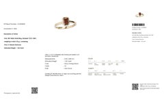IGI Certified 1.02ct Natural Fancy Diamond 18K Yellow Gold Ring