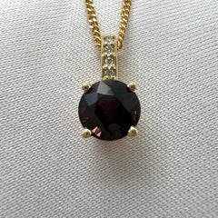 IGI Certified 1.03 Colour Change Untreated Sapphire Diamond 18k Gold Pendant