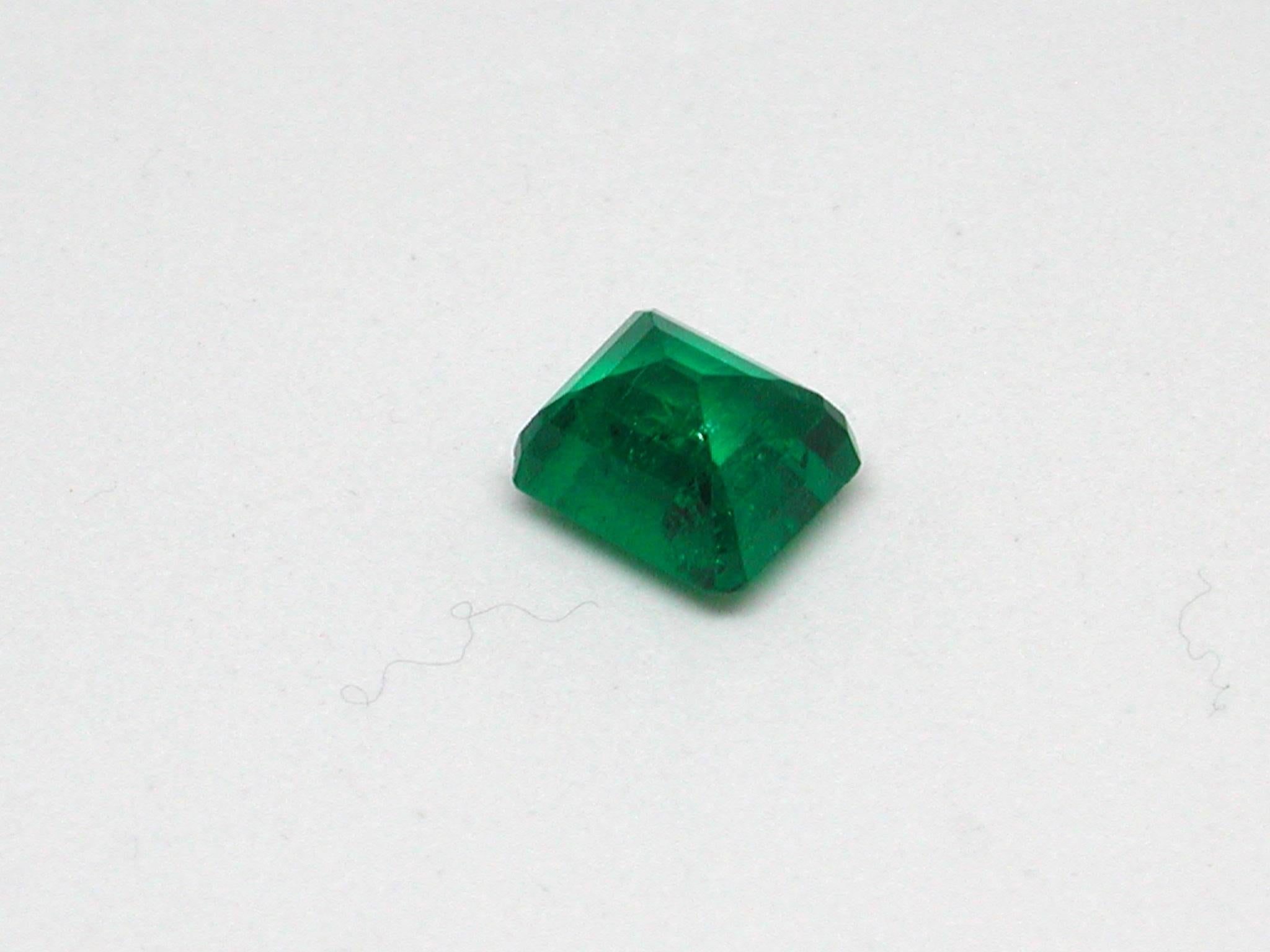 IGI Certificate Number: F5F48375
Weight: 10.42ct. 
Shape and Cut: Emerald
Color and Transparency: Green, Transparent
Fine Color Quality
Origin: Colombia
Enhancements of Emeralds are common practice
Please see certificate for more details
Shipping: