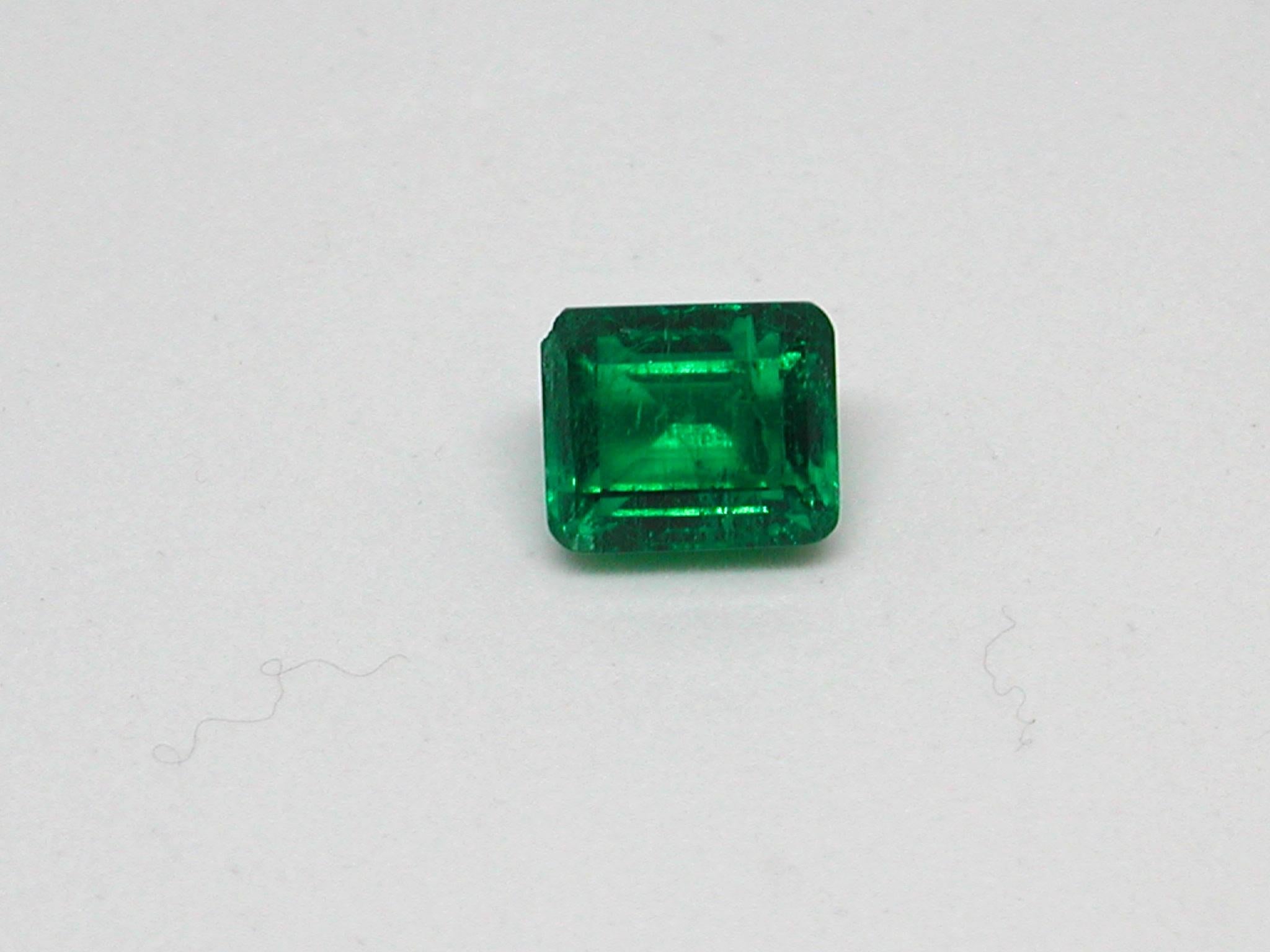 Emerald Cut IGI Certified 10.42 Carat Colombia Green Emerald For Sale