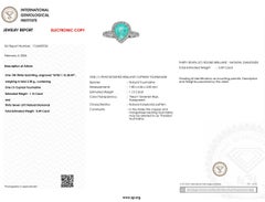 IGI-zertifizierter 1,15 Karat Paraiba- und Diamantring aus 18K Weißgold