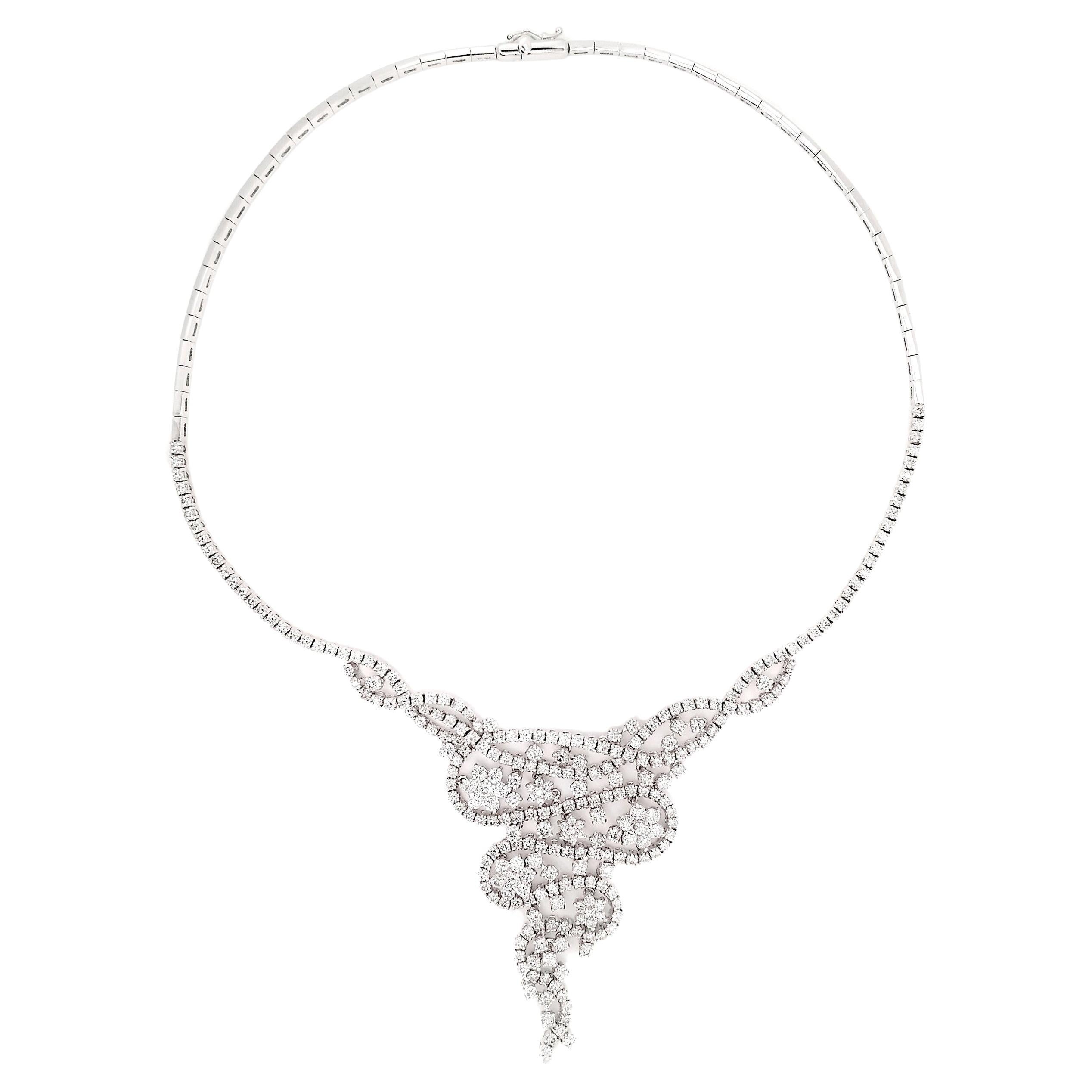 IGI Certified 12.50ct Natural Diamonds Necklace