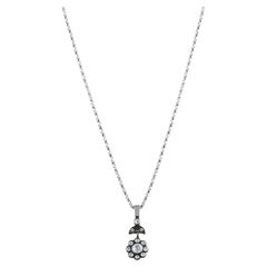 IGI Certified 1.46 Carat Natural Diamond Statement Necklace in 8K Gold