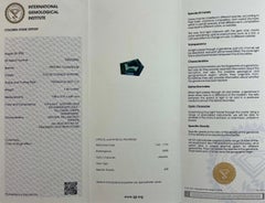 IGI Certified 1.46ct Colour Change Untreated Fancy Cut Sapphire Diamond Pendant