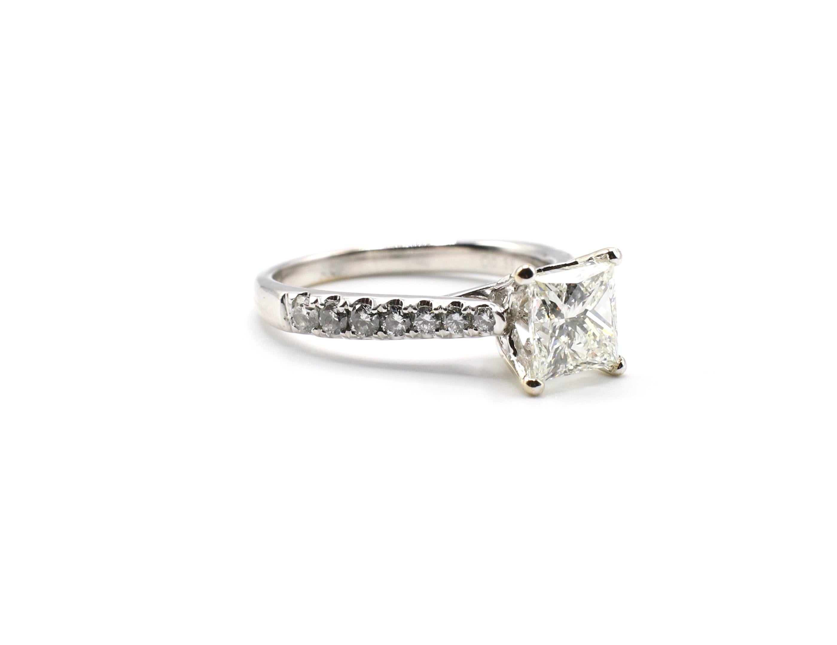 IGI Certified LEO Princess Cut Square Modified Brilliant Cut 1.48ct I VS1 18K White Gold Diamond Engagement Ring Size 6.5

I.G.I. COA # 3085908U (please note original IGI certificate pictured for details)
