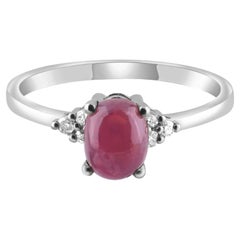 IGI-zertifizierter Statement-Ring aus 14-karätigem Gold mit einem natürlichen Rubin von 1,49 Karat und Diamanten