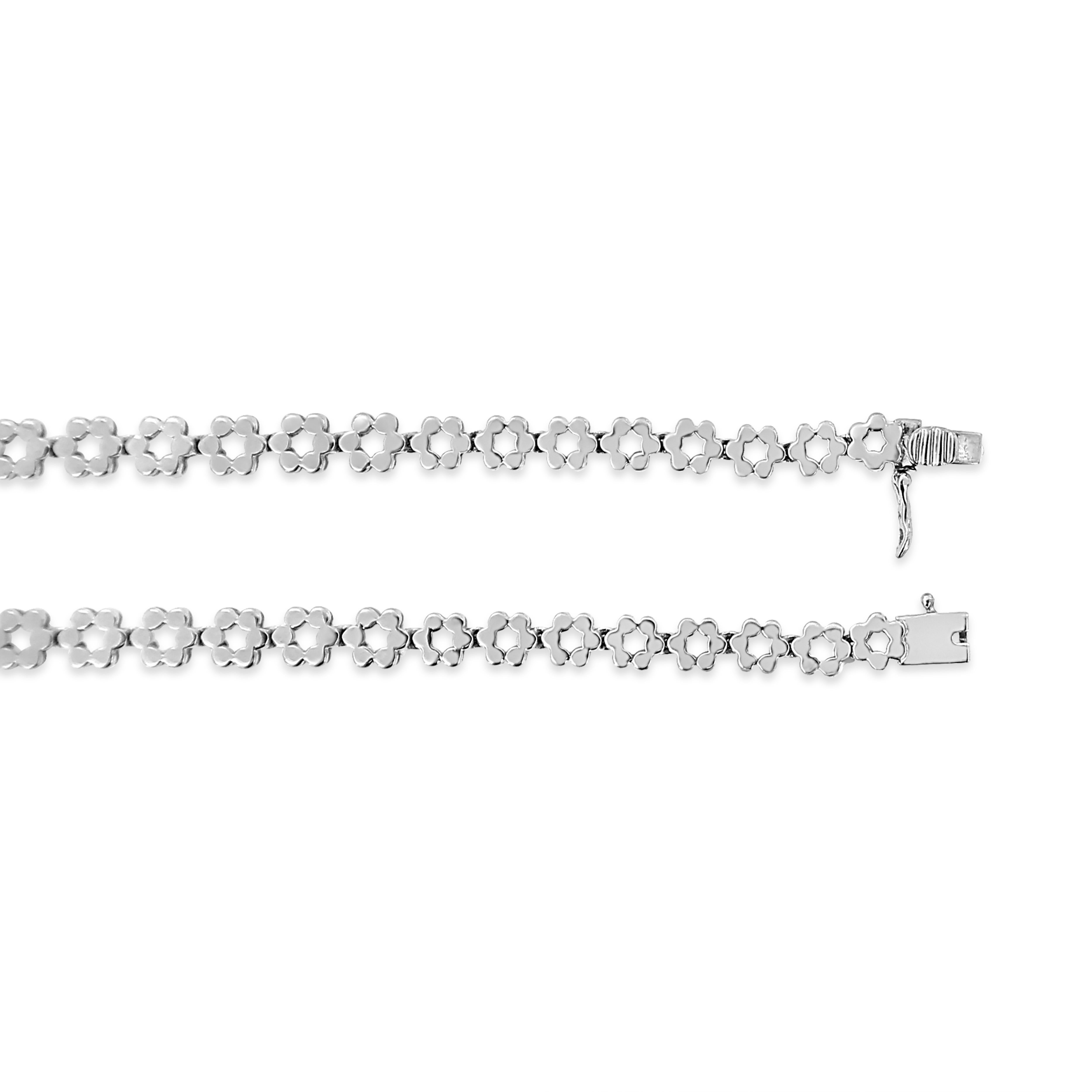 Contemporain Collier fantaisie Riviera en or blanc 14 carats avec diamants de 8,0 carats certifiés IGI en vente