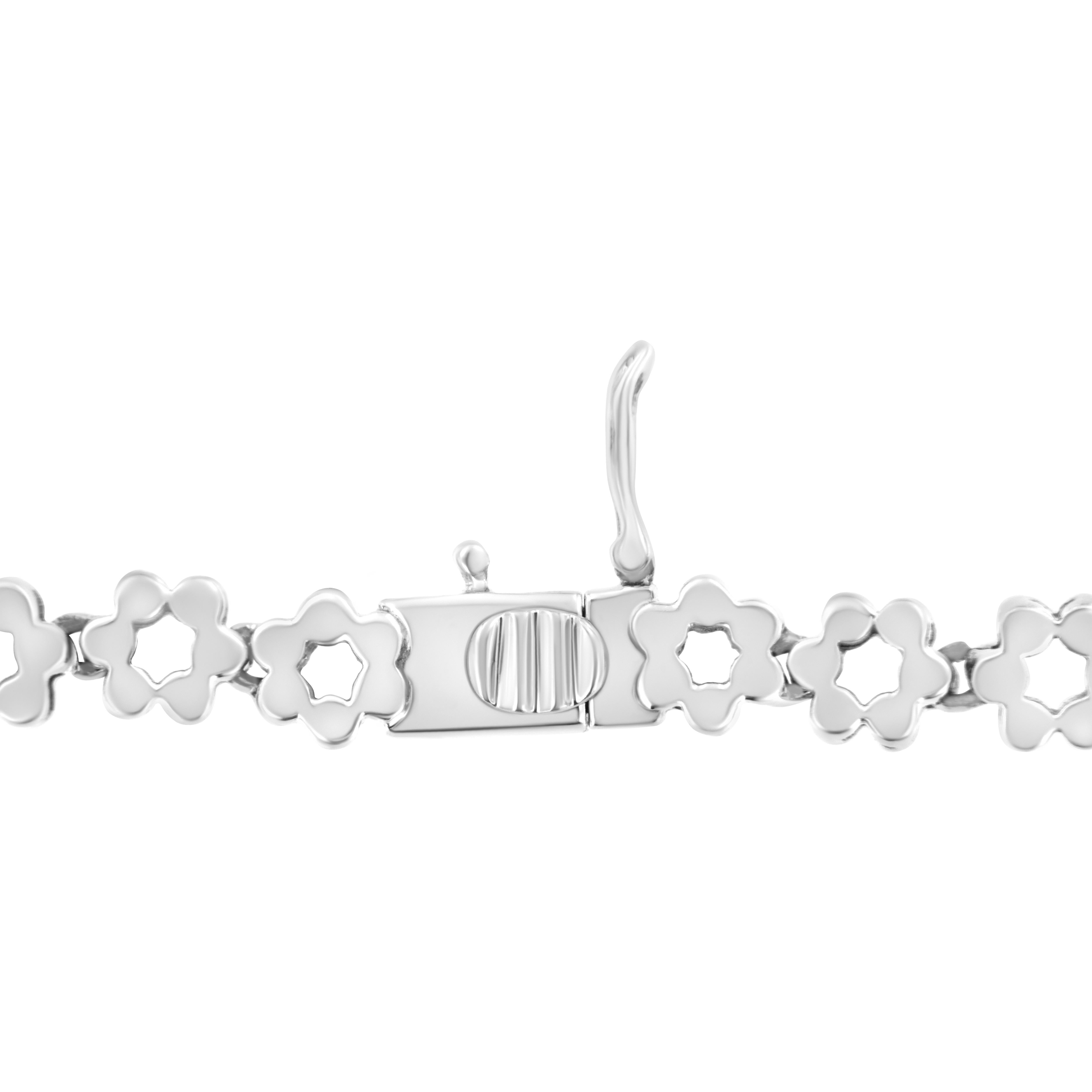 Collier fantaisie Riviera en or blanc 14 carats avec diamants de 8,0 carats certifiés IGI Neuf - En vente à New York, NY