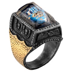 IGI Certified 1.80 Carat Natural Diamond Hamsa Motif Statement Ring