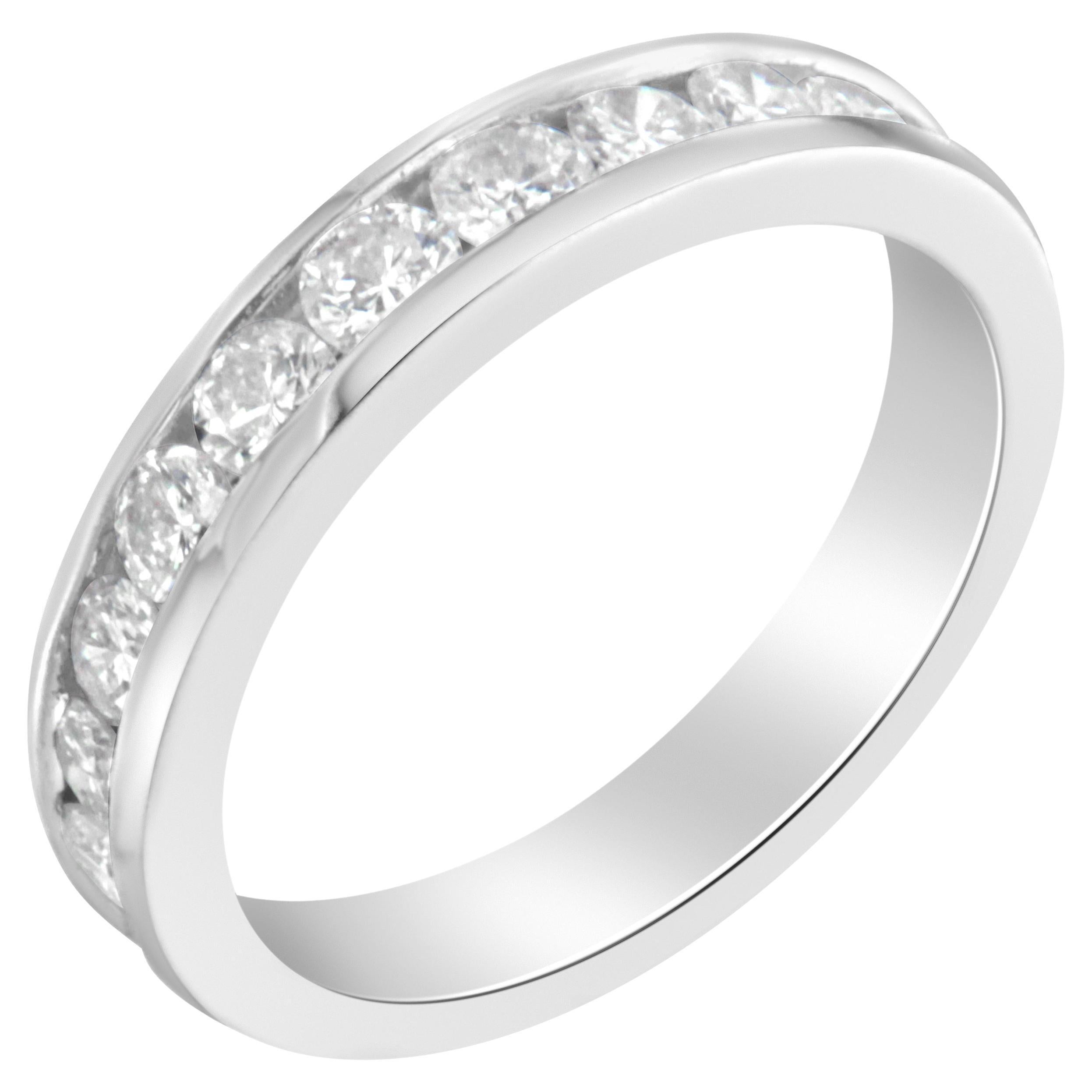 Customizable 18K White Gold Round-Cut 1/2 Carat Diamond Ring For Sale at  1stDibs