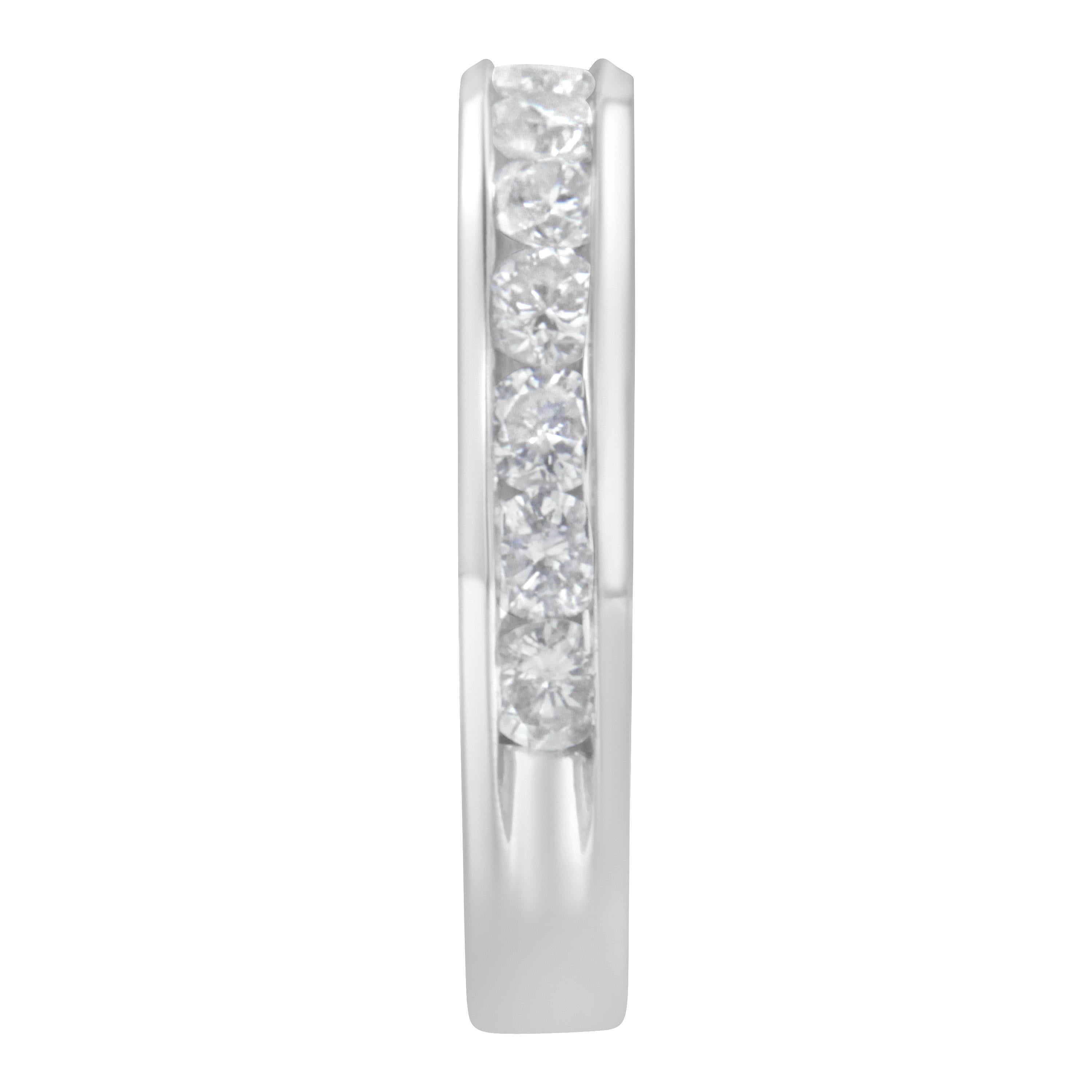 Ehering, IGI zertifiziert 18 Karat Weißgold 1,00 Karat Diamant im Zustand „Neu“ im Angebot in New York, NY