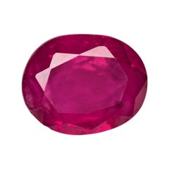 IGI Certified 1.95 Carat Pinkish Red Unheated Burma Loose Ruby