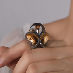 IGI Certified 1.96 Carat Natural Diamond Ancient Egyptian Motif Statement Ring