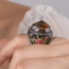 IGI Certified 2.01 Carat Natural Diamond Bee and Floral Motif Statement Ring