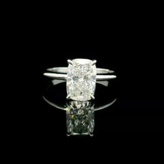 Anillo de diamantes con certificado IGI de 2,04 quilates y claridad F VS2