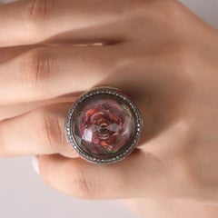IGI Certified 2.04 Carat Natural Diamond Floral and Horse Motif Statement Ring